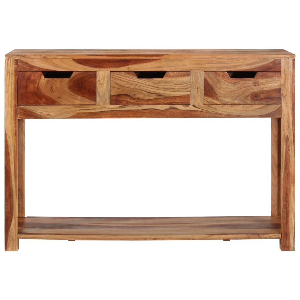 NNEVL Console Table 110x35x75 cm Solid Wood Acacia