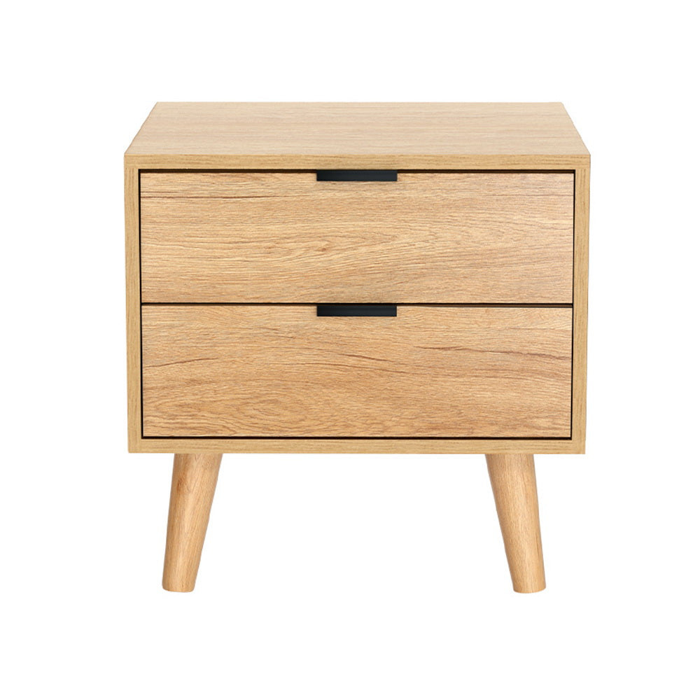 NNEDSZ Bedside Table 2 Drawers - Pine