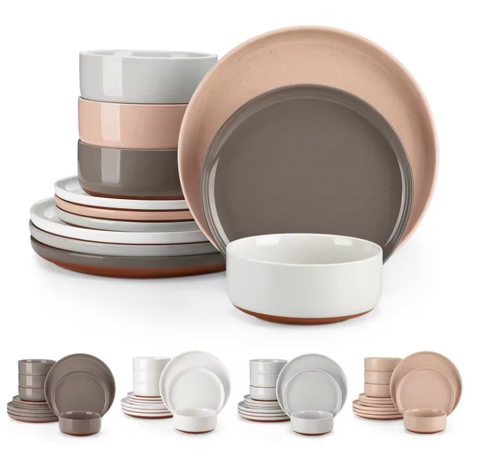 Dinner Setting - Malacasa in Multicolour - Serves 4 (16 Pieces)