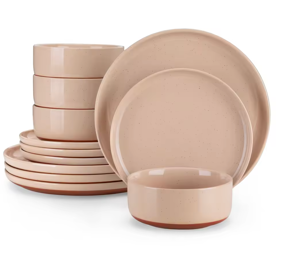 Dinner Setting - Malacasa in Pink - Serves 4 (16 Pieces)
