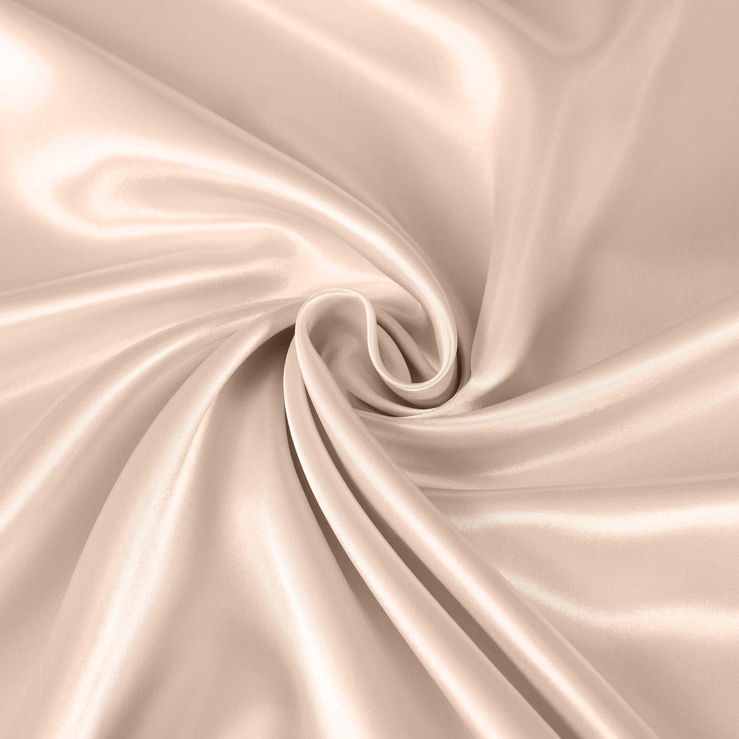 Royal Comfort Satin Sheet Set 3 Piece Fitted Sheet Pillowcase Soft - King - Champagne Pink