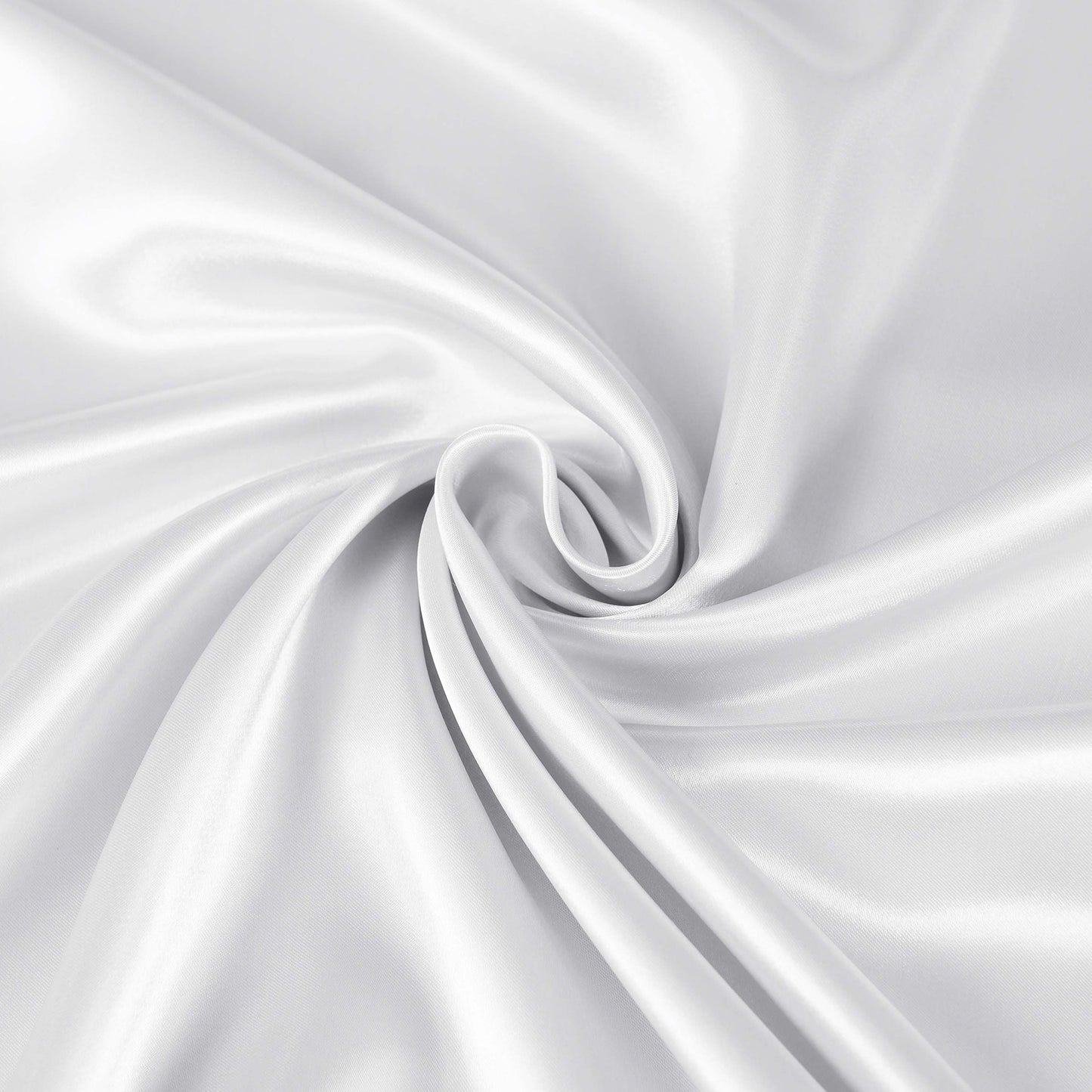 Royal Comfort Satin Sheet Set 4 Piece Fitted Flat Sheet Pillowcases - Queen - White