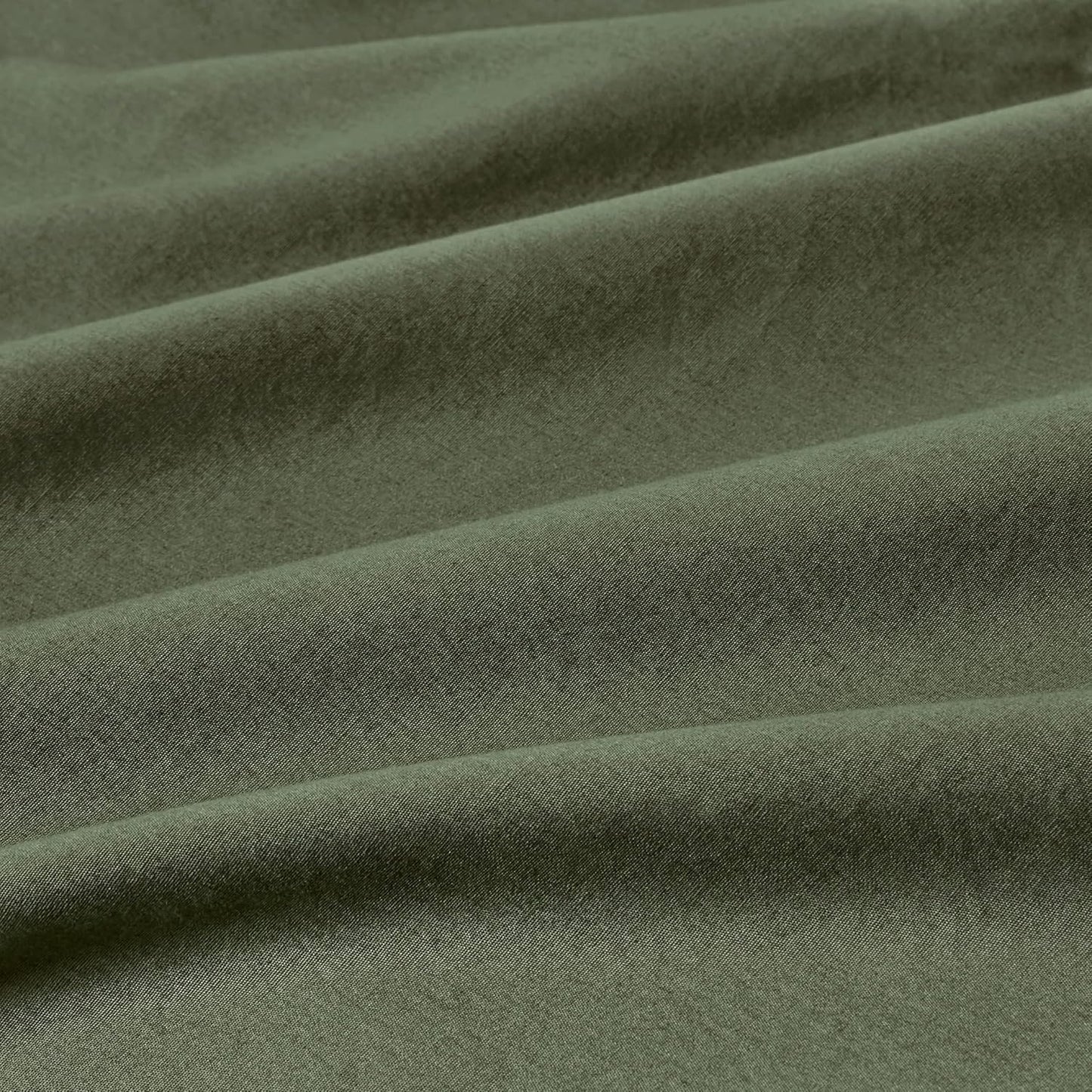100% Vintage Washed Cotton Fitted Sheet Combo Set – 100% Natural Cotton, Ultra Soft & Breathable – Includes Fitted Sheet & Pillowcases – Machine Washable (Khaki Green, Queen)