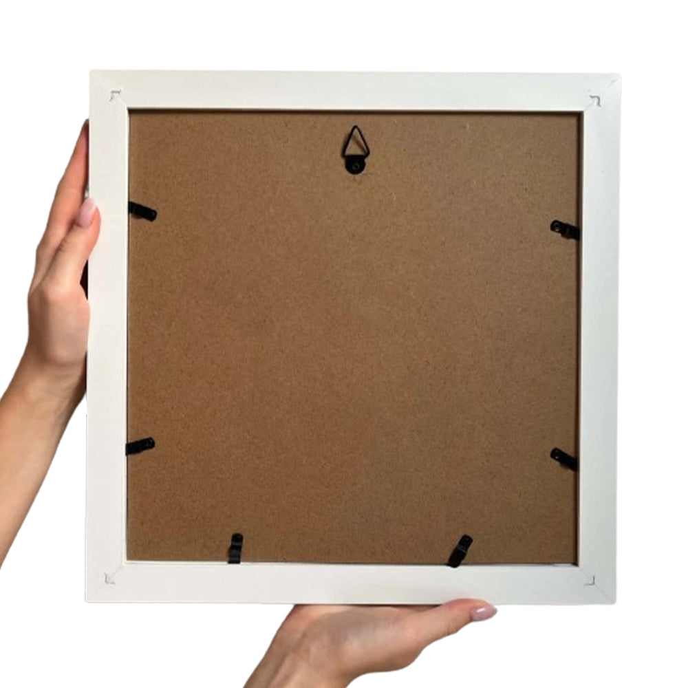 Vibe Geeks Adventure Archive Box Wood Frame Travel Tickets Keepsakes Storage Frame - Black - Small