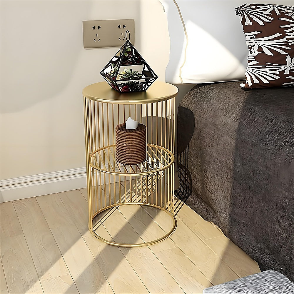 NNEDSZ Round Side Table Bedside Bedroom Lounge Furniture