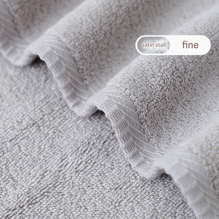 Light Grey Plush Cotton Hand Towel Set (4-Pack) - Ultra Soft, Absorbent & Quick-Drying Face Towels for Bathroom
