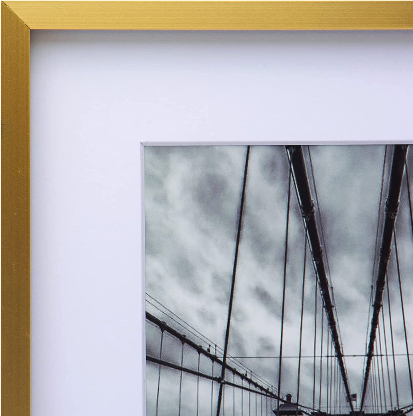 Cooper & Co. Homewares A3 Matt to A4 Premium Metallicus Metal Photo Frames, Gold