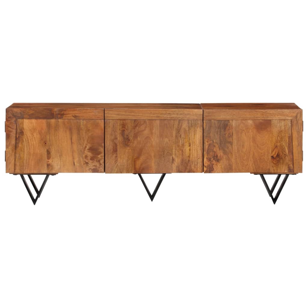 NNEVL TV Cabinet 140x30x46 cm Solid Wood Mango