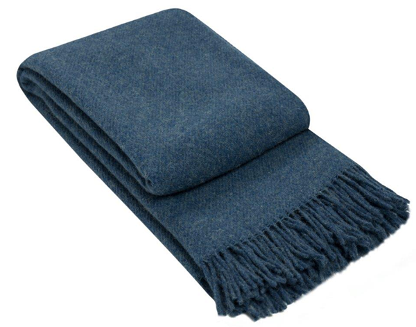 NNEDSZ Throw - 100% NZ Wool - Navy