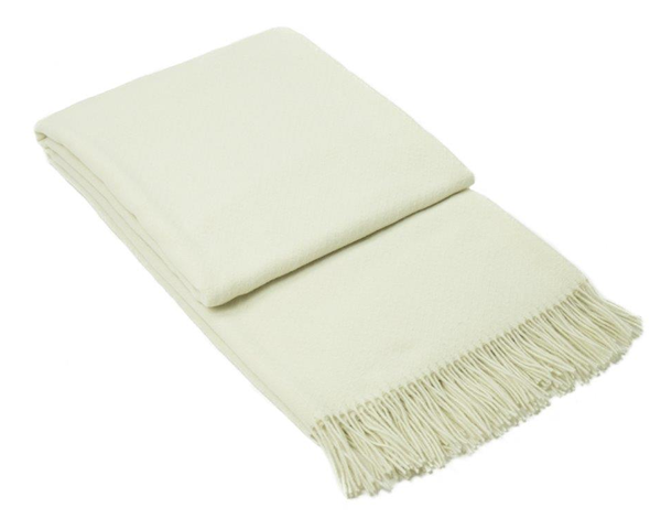 NNEDSZ Throw - Merino Wool/Cashmere - Ivory