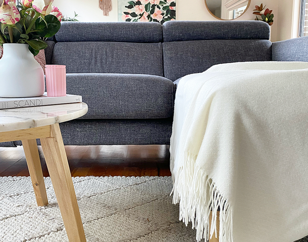 NNEDSZ Throw - Merino Wool/Cashmere - Ivory
