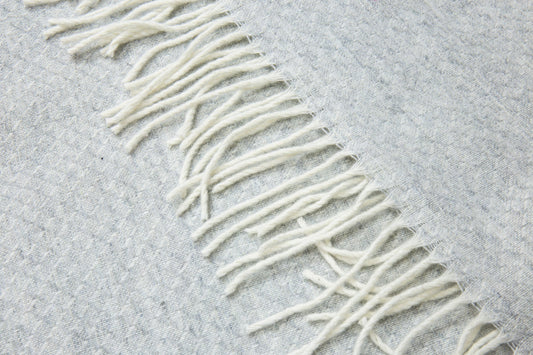 NNEDSZ Chiswick Throw - Wool/Cashmere - Light Grey
