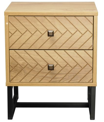 NNEDSZ Malaga 2 Drawer Bedside Table