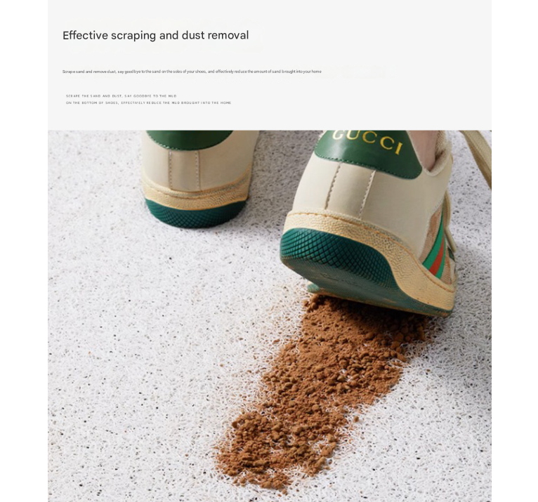 Long-eared Dog Set of 2 Cartoon PVC Coil Entrance Mats - Non-Slip Dirt Trapping Door Mats (50x80cm)