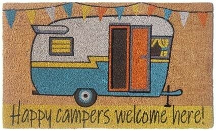 Caravan RV Door Mat Happy Campers Welcome Exterior AVAN Jayco JB Caravans Parts