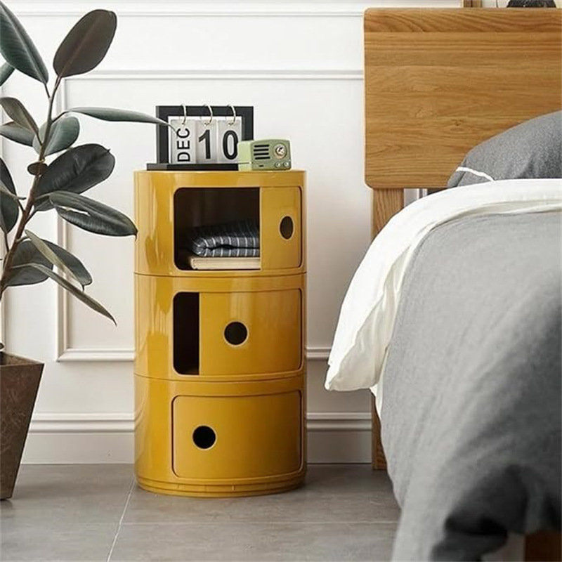 Bedside Table Nightstand 3 Drawers Side End Table Bedroom Large Storage Space