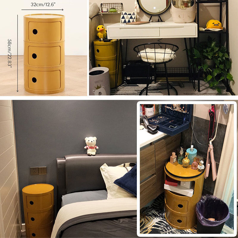 Bedside Table Nightstand 3 Drawers Side End Table Bedroom Large Storage Space