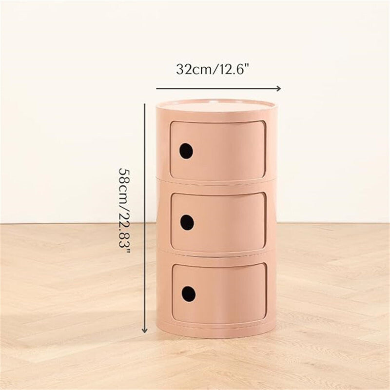 Bedside Table Nightstand 3 Drawers Side End Table Bedroom Large Storage Space